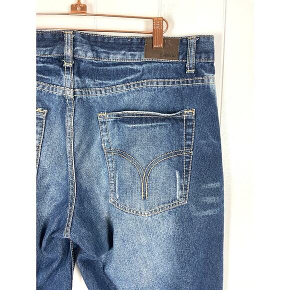 Carbon Men's Intentionally Distressed 5 Pocket Straight Leg Jeans 34/32 - Picture 7 of 9